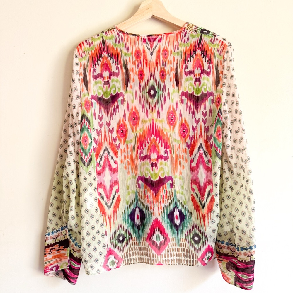Zara Multicolor Printed Top Size Small - Picture 10 of 11
